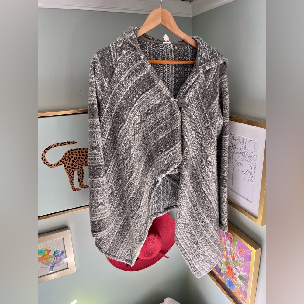 Pink Lotus wrap sweater